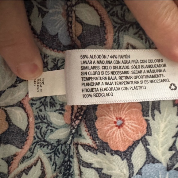 Universal Thread V-Neck Button Up Long Sleeve Floral Maxi Dress with pockets Sm - Picture 12 of 15